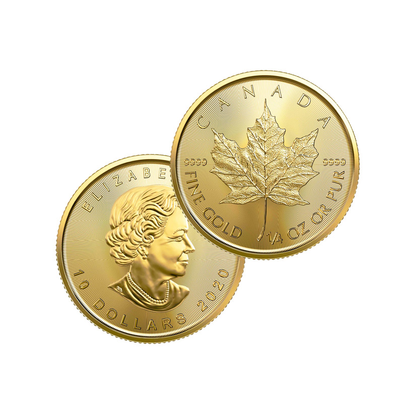 DBS Coins » Gold 1/4 Canadian Gold Maple Leaf – Date of our Choice